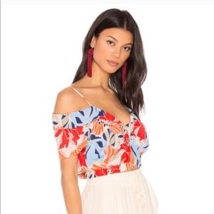 {Astr} NWT Clementine Top in Hibiscus Multi Floral